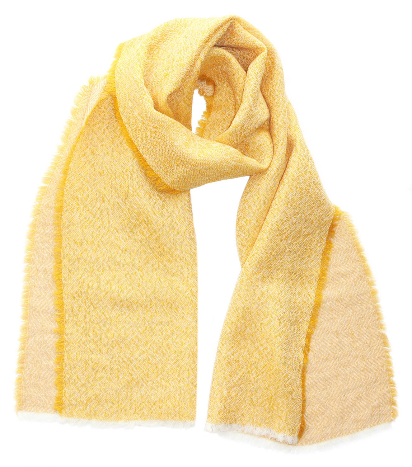 DUO scarf yellow - Kelpman Textile